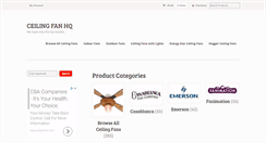Desktop Screenshot of ceilingfanheadquarters.com